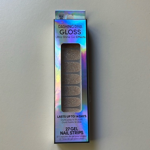 Dashing Diva Gloss Gel Nail Strip Kit in Champagne Pop - Picture 1 of 8